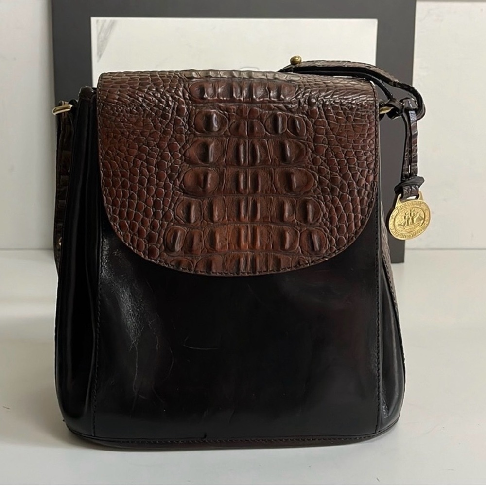 Brahmın Crocodile embossed Leather Crossbody Women’s Crossbody Bag